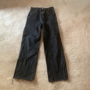 Denim forum the Farrah wide leg pants